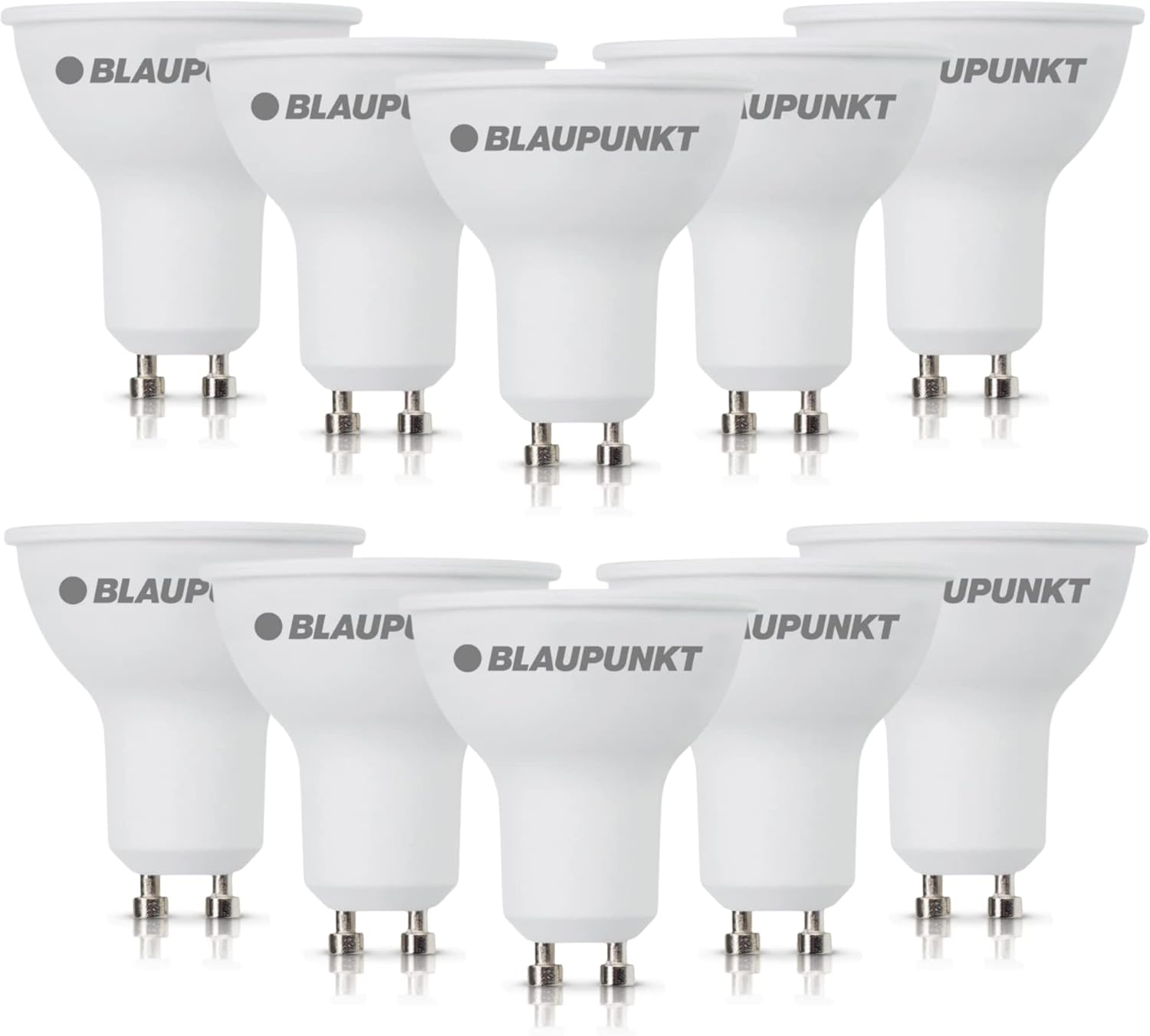BLAUPUNKT LED GU10 Light Bulb, Spot, Room Lighting, 5W, Replacement of 50W, Warm White 2700K, 450 Lumens