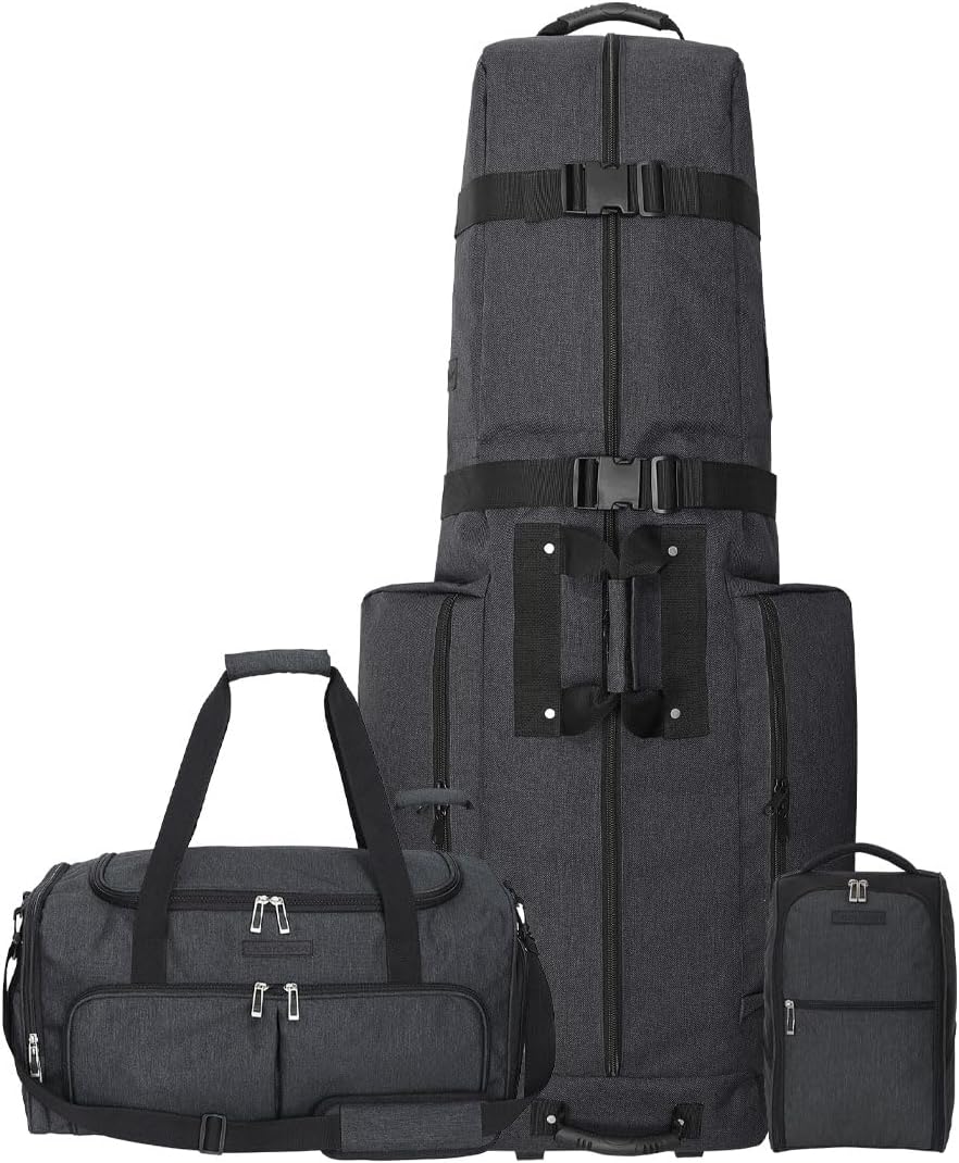 CADDYDADDY Constrictor Golf Travel Bag Cover w/Thick Dense Foam Padded Top