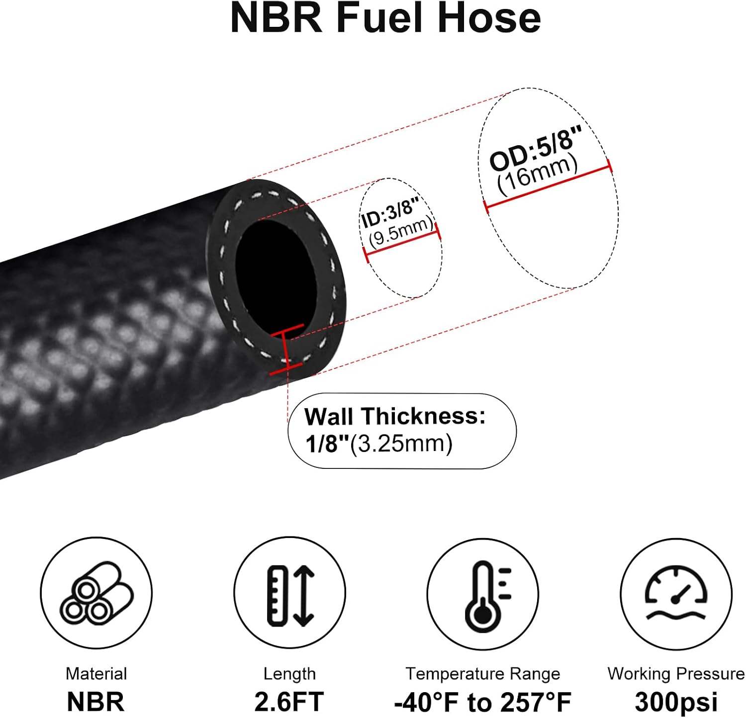 Oil Catch Can Kit, 300ml Universal Baffled Catch Can Air Oil Separator Tank with 2.6FT NBR Fuel Hose for PCV System Aluminum Black