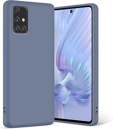 Funda para Galaxy A51 4G, silicona líquida, delgada, suave, TPU, protección de cuerpo completo, a prueba de golpes, para Galaxy A51 4G de 6.5