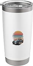 Retro Dune Buggy Vintage Art Stainless Steel Insulated Tumbler