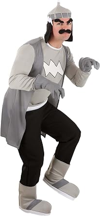 Adult Murky Costume | Rainbow Brite Villain Murkwell Dismal Mens Complete Grey Retro Cartoon Character Outfit