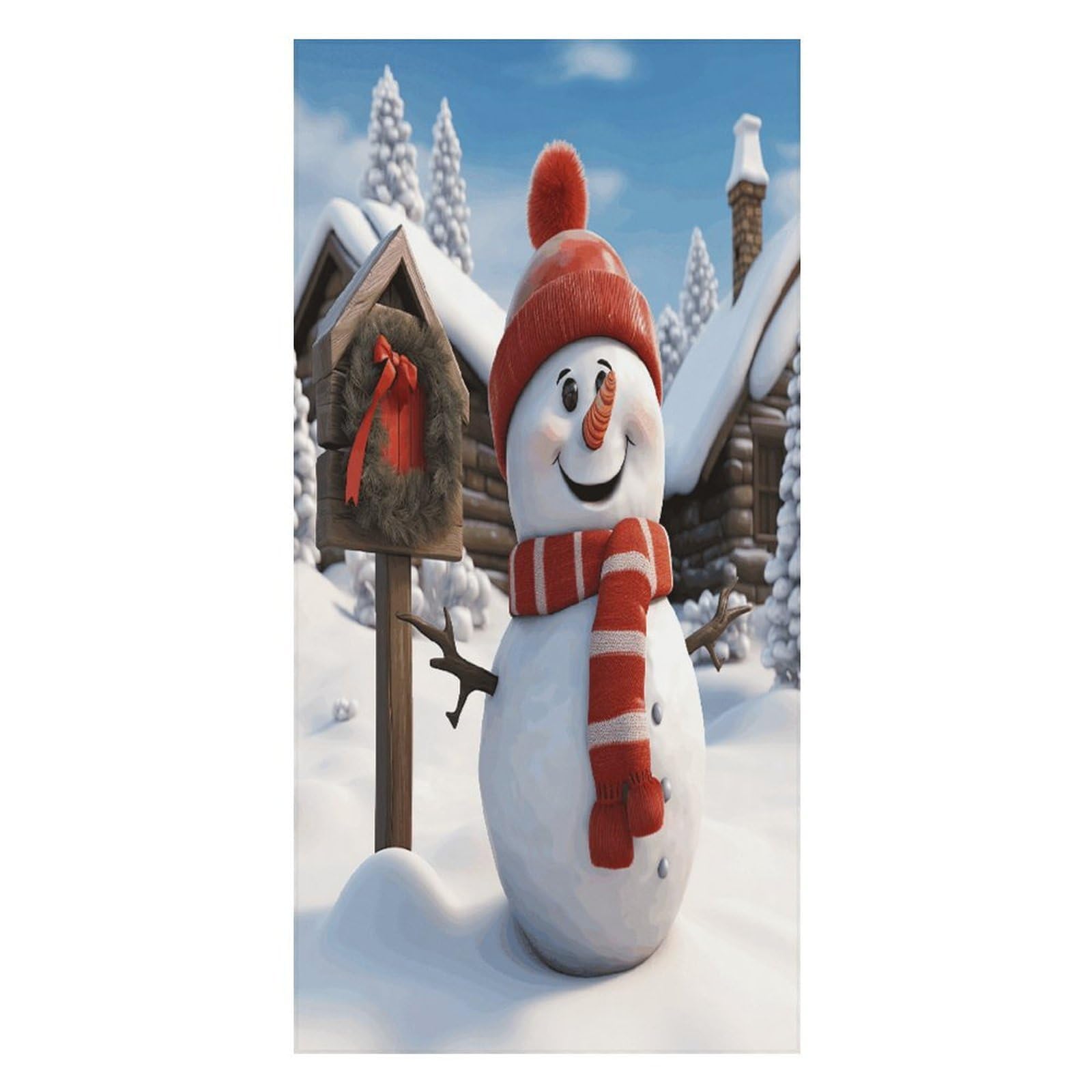 Adfgyerh Unisex Style Sign Snowman Bath Towels Beach Towel Lightweight Quick Dry, Bath Towel For Travel Sports Pool Swimming Bath Camping Yoga Adults160x80cm
