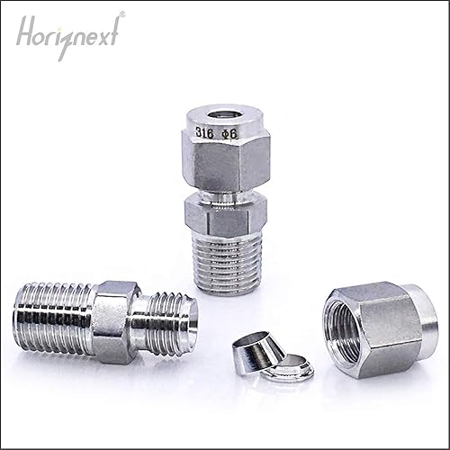 Miniatura 3 de montaje de mamparo, 12" tubo OD x 14 NPT Acoplador macho en tubo de acero inoxidable