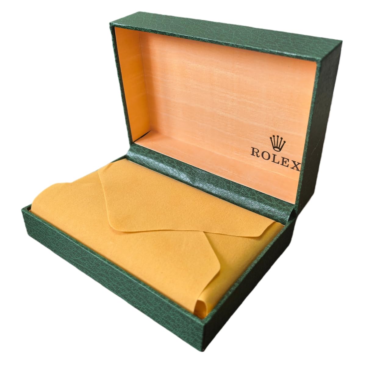 Scatola Display Verde - Custodia Orologio Singola Pelle, Organizer Legno con Cuscino Protezione per Rolex Cosmograph Daytona