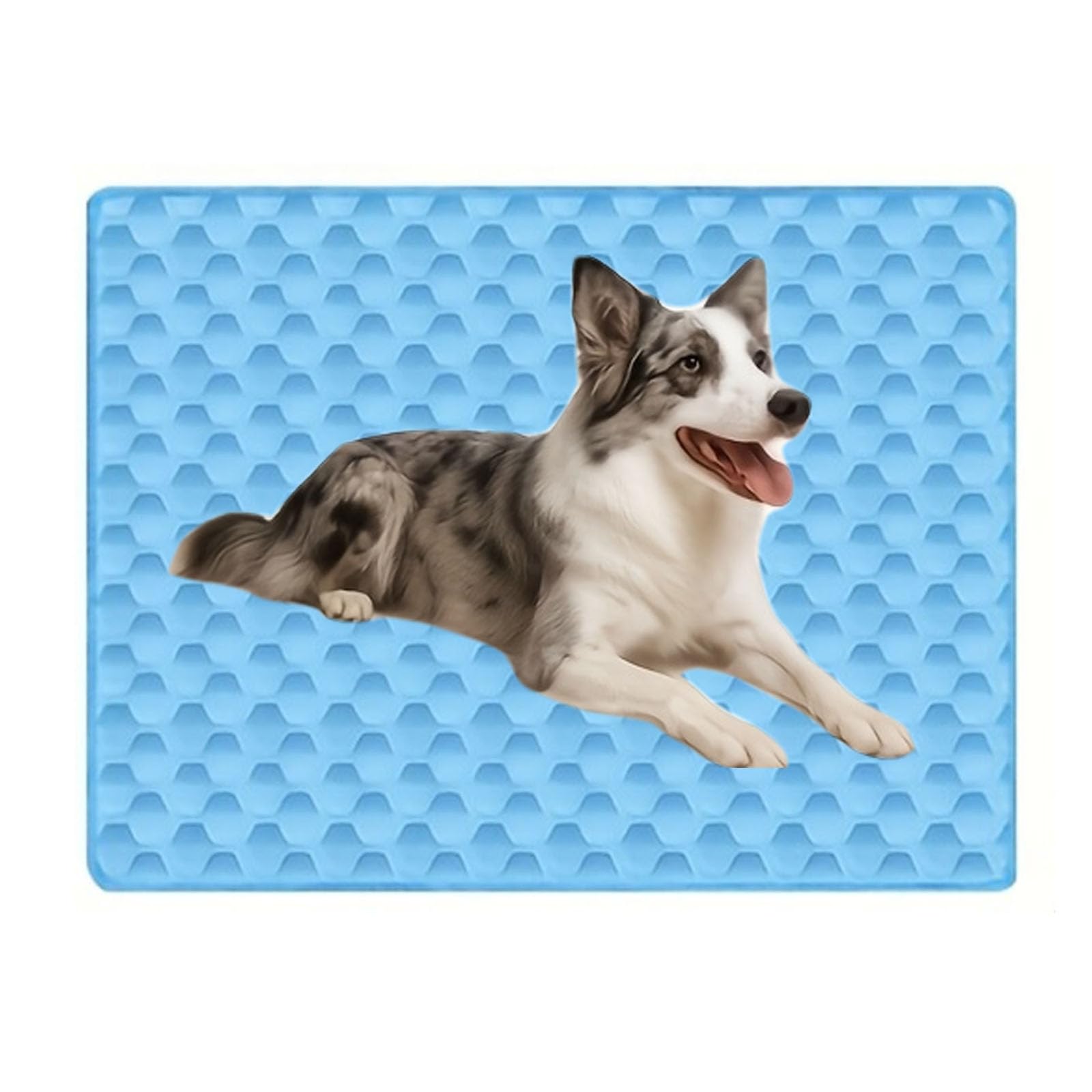 Self-Cooling Mat for Dogs and Cats Gifts, Washable Portable Cooling Ice Pad for Crate, Kennel, Car, Sofa, Bed, Floor, Indoor Outdoor Summer Use (Blue-XL-1pcs)