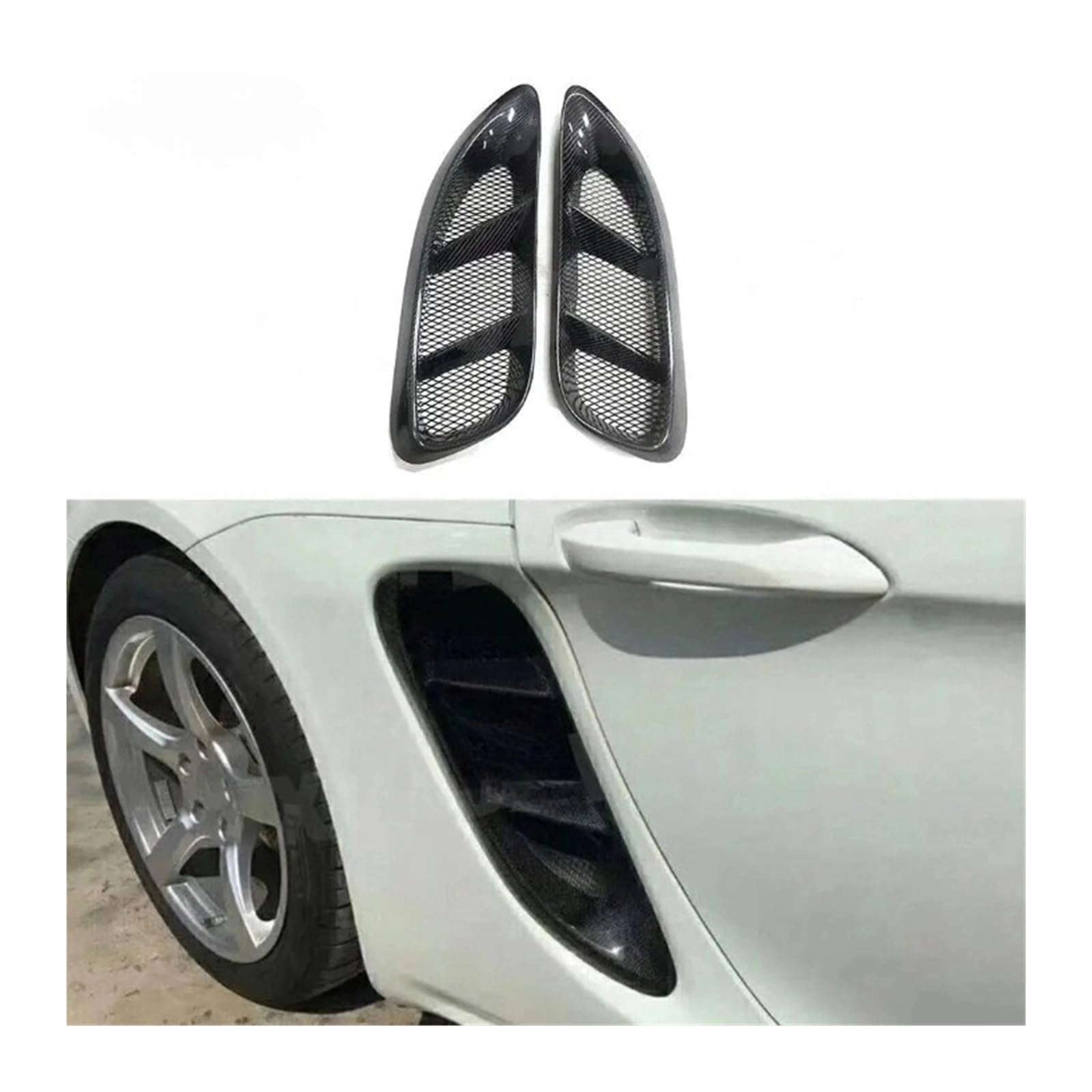 Amazon | カーボンファイバーリアフェンダーサイドエアベントアウト  
