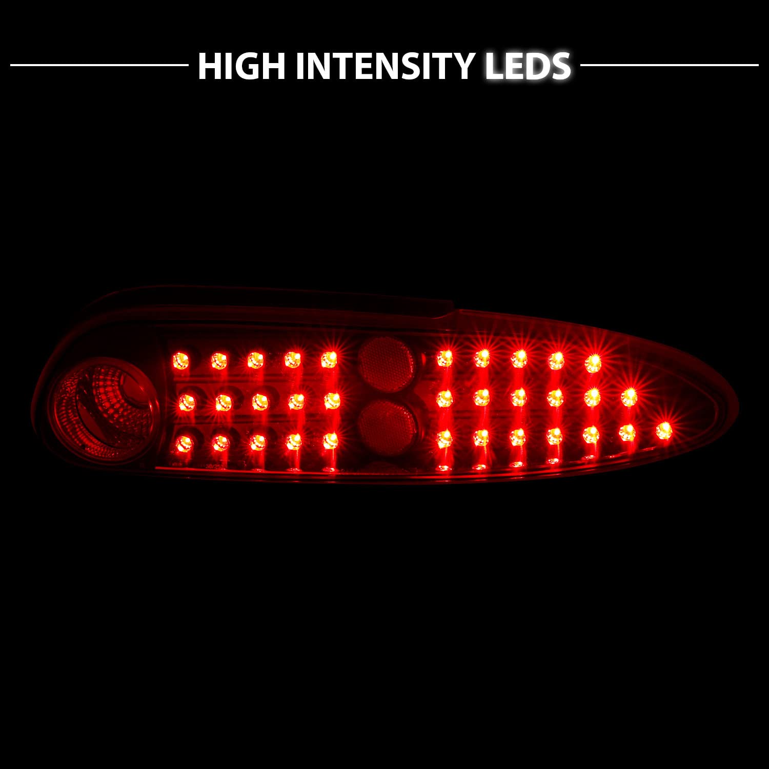 Amazon.co.jp: AmeriLite LED 交換用テールライト ブラック セット