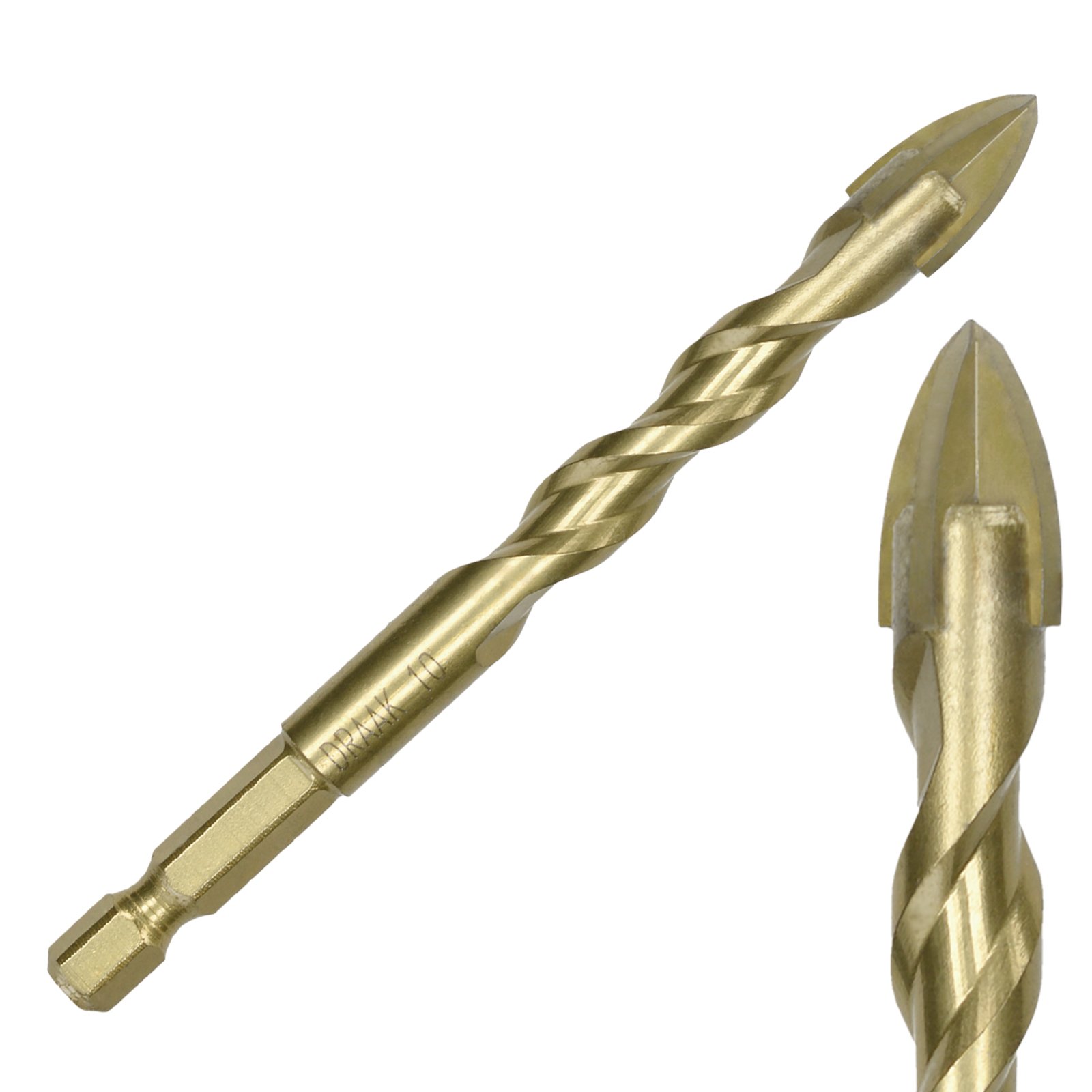 Draak 7mm Tile 4 Point Carbide Twist 
