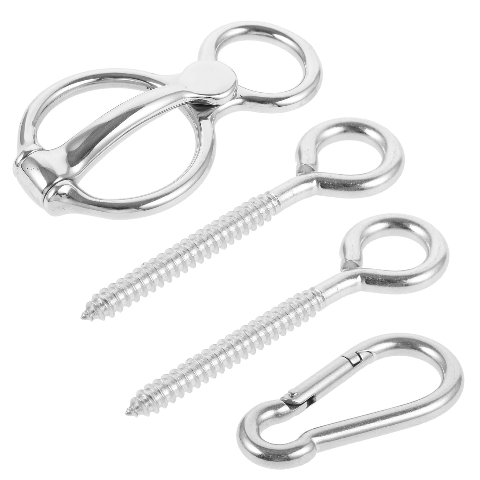 Toyvian Kit De Liberación De Cuerda para Caballos Anillas De Amarre De Acero Inoxidable Seguridad para Caballos Uso Puestos De Cuerdas