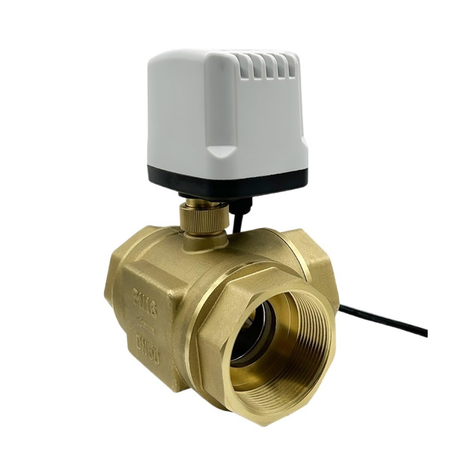 Válvula De Bola 1/2'' 3/4'' 1'' Pulgada IP65 Válvula De Bola Motorizada De Latón Resistente Al Agua Cable T Tipo Válvula De Bola Eléctrica De 3 Vías Piezas de válvulas de apertura y cierre de aire, g(