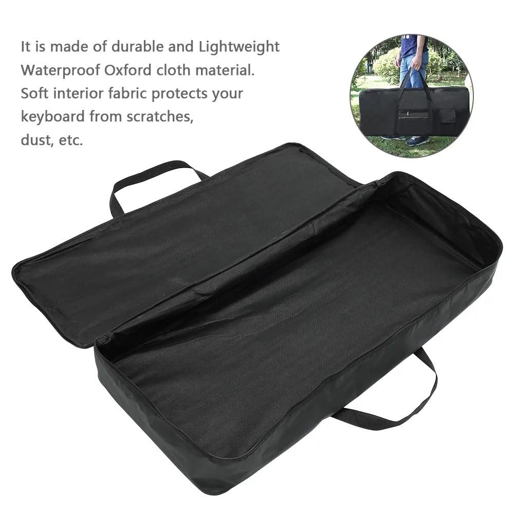 Funda de tela Oxford portátil impermeable para teclado, bolsa protectora para teclado de instrumentos, Oxford 61KEYA, Oxford 61KeyA