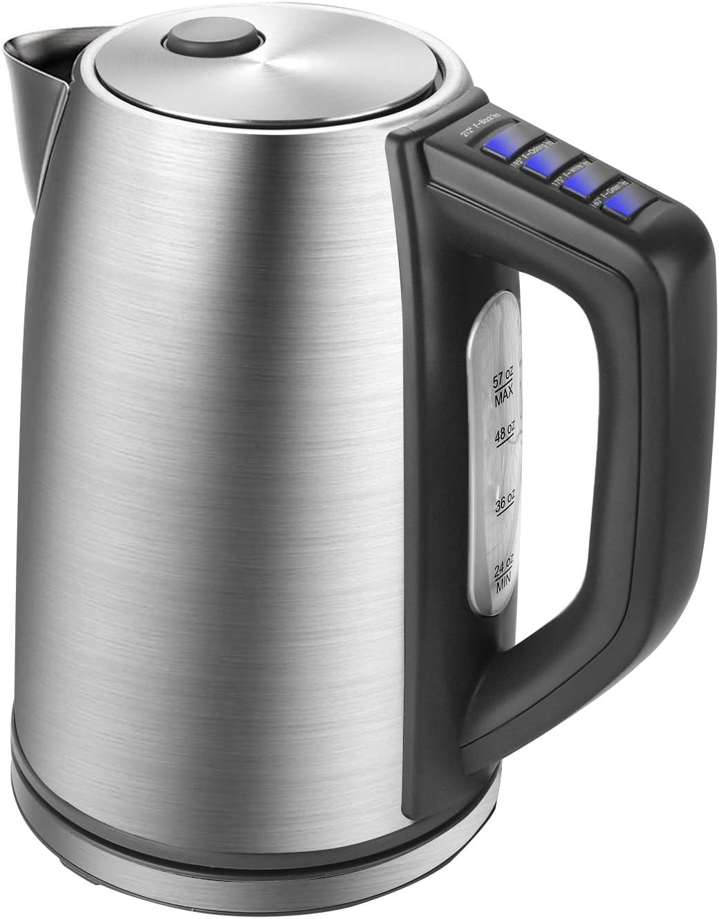 Digital Temperature Control Kettle 1.7L Stainless Boil Dry Protection Tea Kettle with Strix