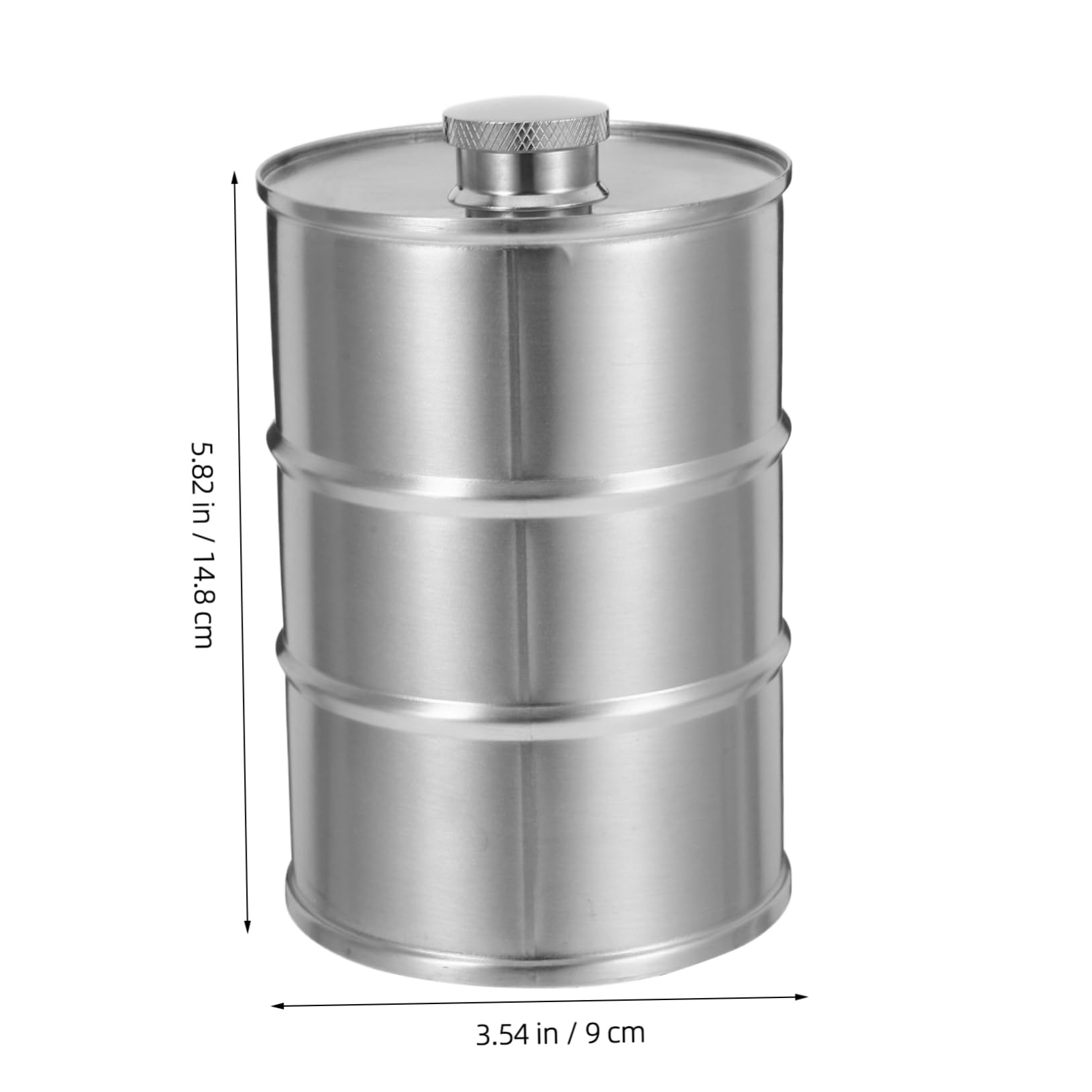 Cabilock Beer Barrel Flask 750ml Portable Liquor Flask Stainless Steel Ideal for Camping Travel