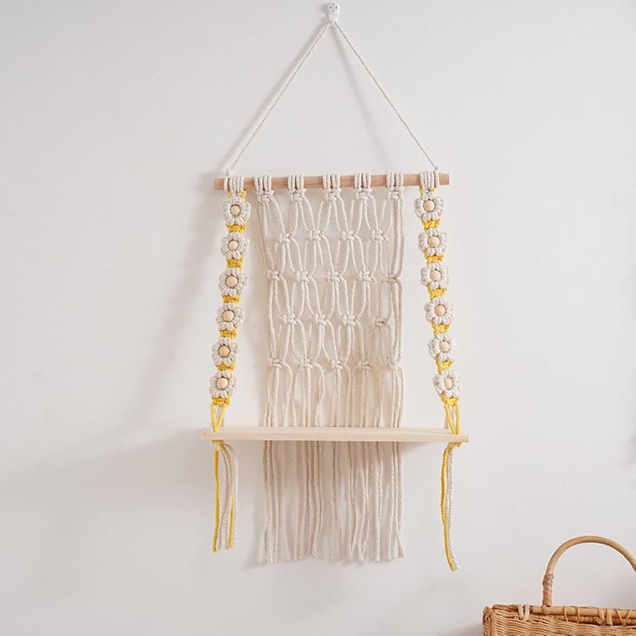 タペストリータッセルタペストリー壁掛けインテリア綿ロープ織り