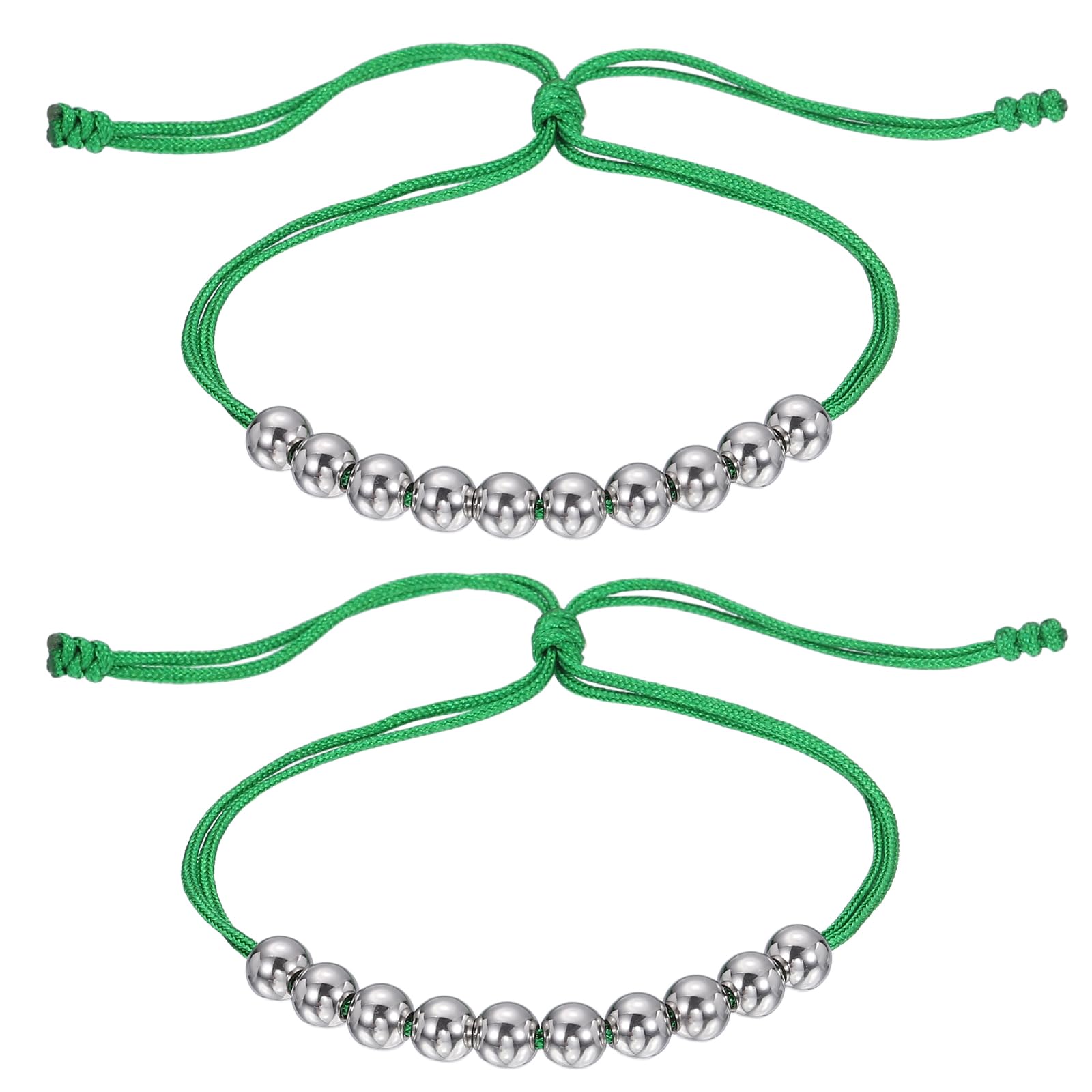 PATIKIL Golf Beads Score Counter, 2 Pcs Golf Stroke Counter Beads Easy to Adjust Golf Accessories for Women Men Golfer Strokes Count, Emerald Green