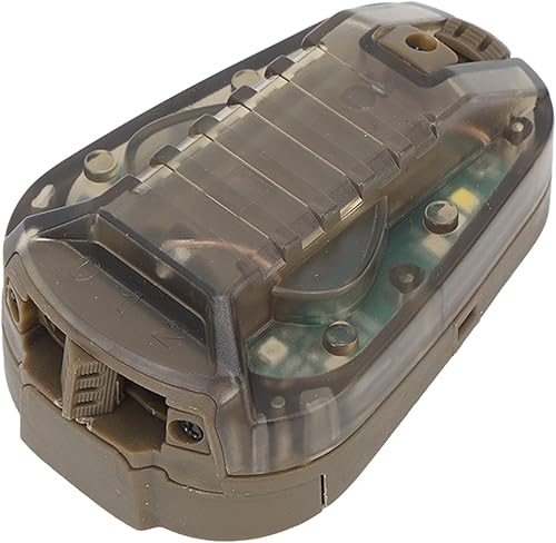 GLOGLOW Luz de señal militar, luz de casco militar con pilas de nylon para la exploración al aire libre