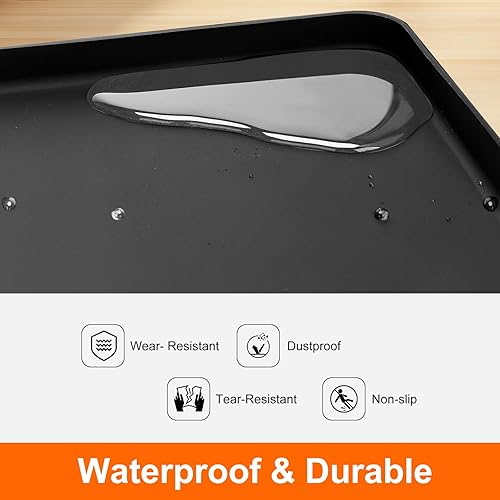 Miniatura 4 de Mini tapete para nevera, 19.7 x 19.7 x 0.6 pulgadas, antideslizante, grueso, de silicona, para debajo del refrigerador, bandeja de goteo a prueba de