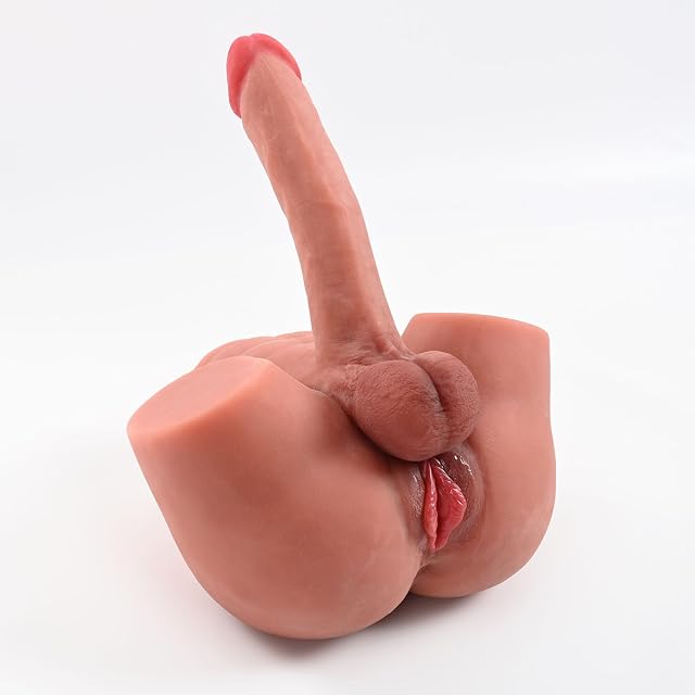 7 93lb Dildo Sex Dolls for Women Realistic Shemale Sex Doll Torso with Flexible Dildo Huge Cock Ball