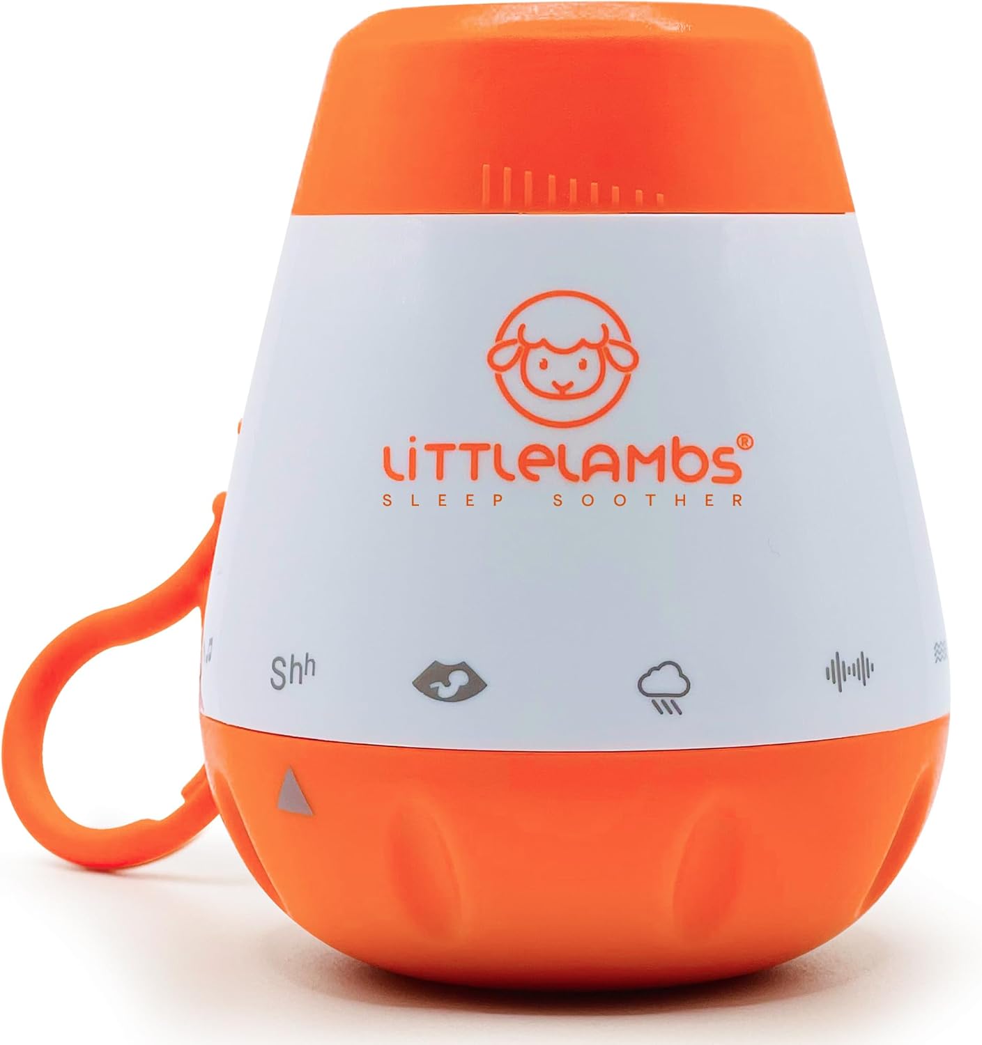 Advanced Baby Shushing & White Noise Machine – 6 Soothing Sounds | Rechargeable | Sleep Soother | Real Human Shush Sound | Newborn Essentials | 0-5 yrs