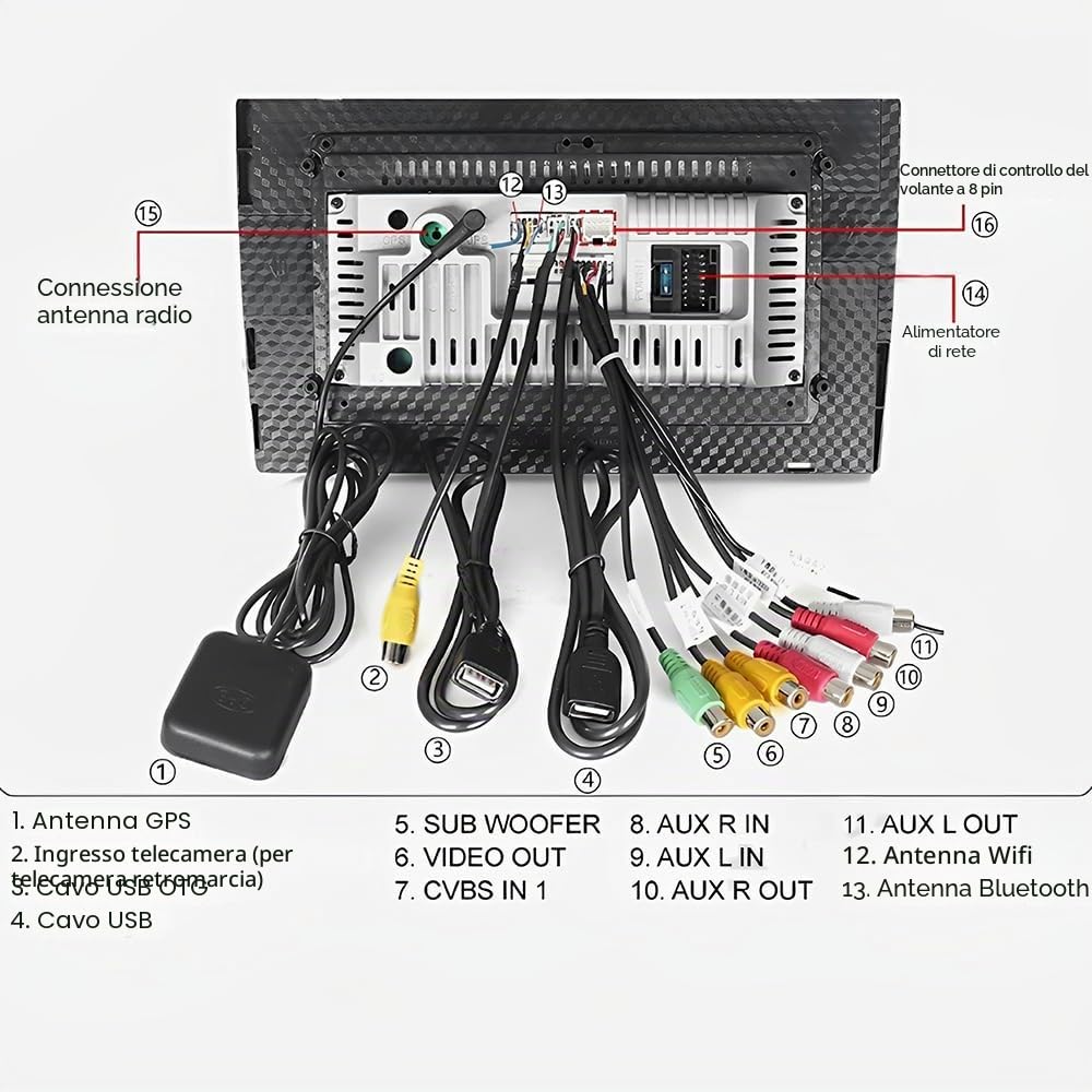 Autoradio Android da 9 pollici per Mercedes Smart Forfour Fortwo 453 2014-2022, schermo touch screen wireless, Radio Fortwo 453 Bluetooth Carplay Android Auto 2 DIN con telecamera di retromarcia