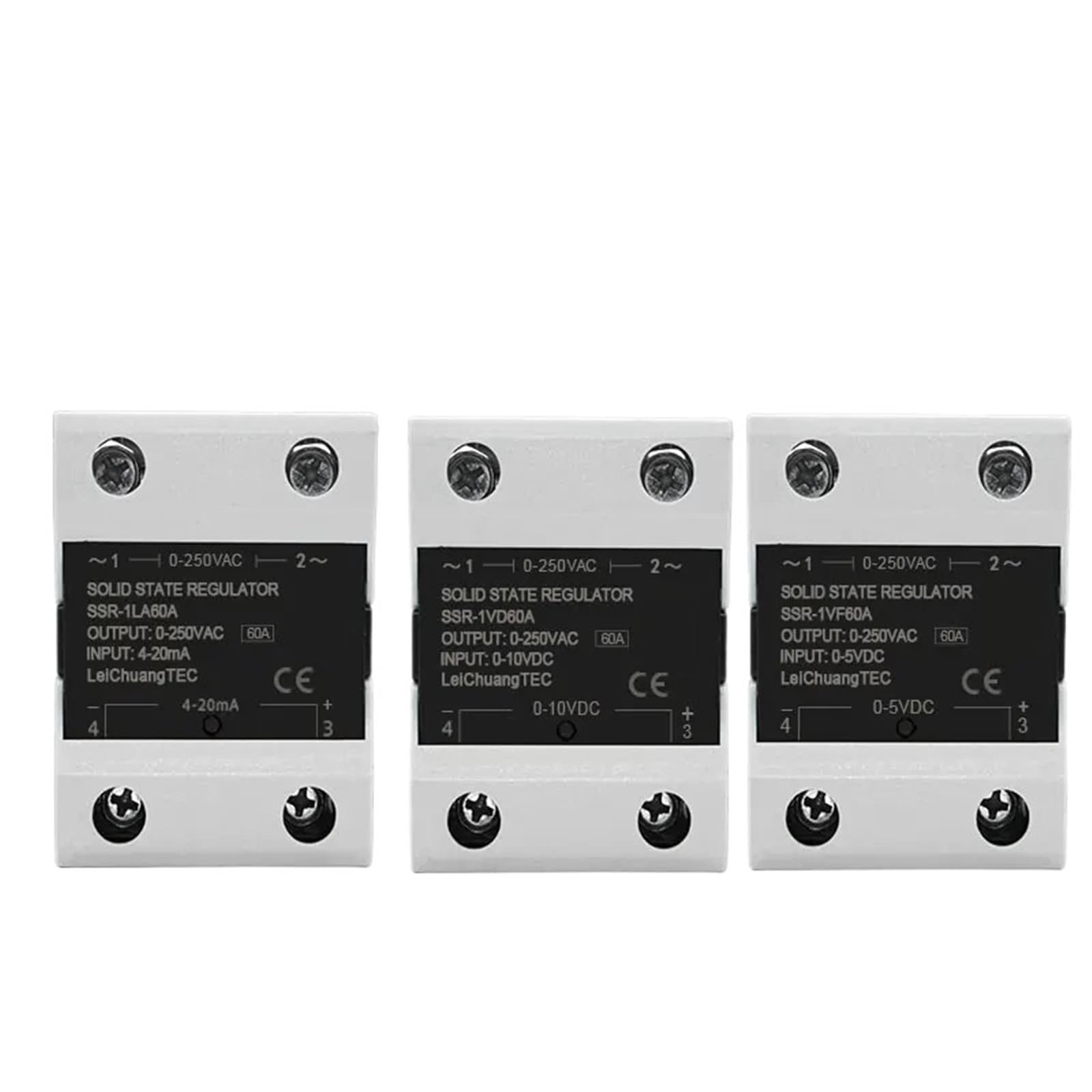 Regolatore di tensione 0-10 V CC 4-20 mA 0-5 V CC Controllo monofase Relè a stato solido 10 A 25 A 40 A 60 A 80 A 100 A 120 A(SSR-1LA 4-20mA,40A)