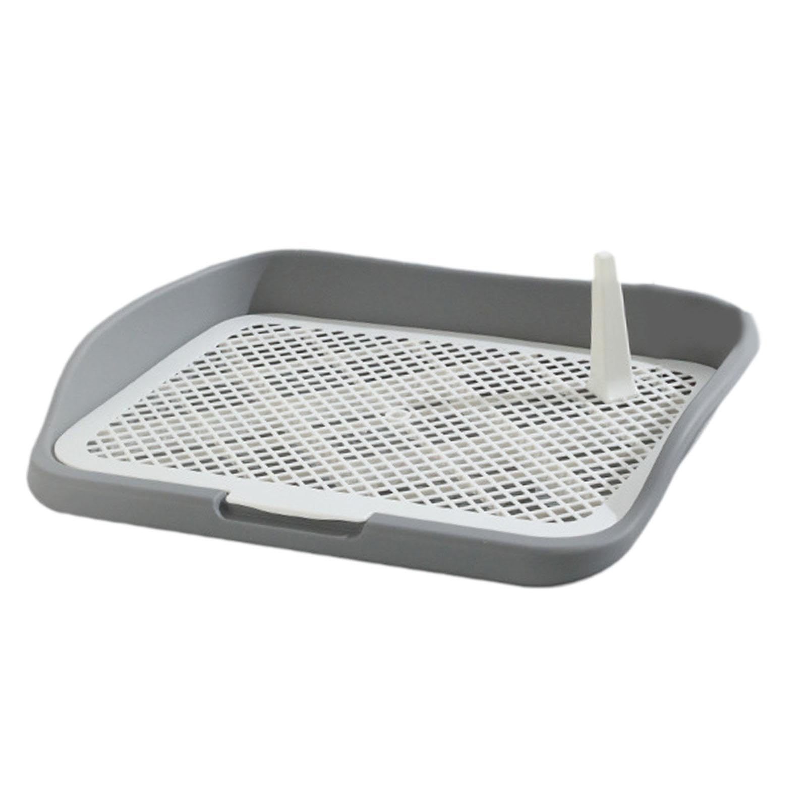 Toilette per Cani Cani Tappetino per vasino Tappetini per lettiera per Cani con Apertura dall'alto per Interni Vassoio per lettiera Griglie in Rete, Grigio Medio Recinzione