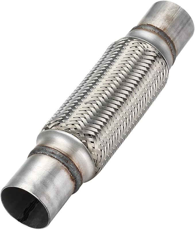 Autarboor Exhaust Flex Pipe, 2''x 8''Stainless Steel Heavy