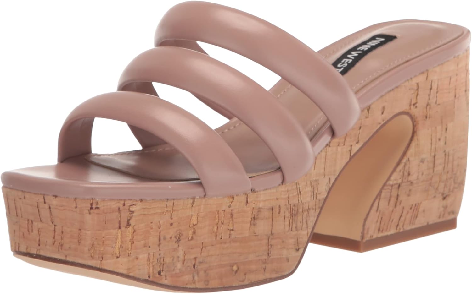 Nine West Women's Danne Wedge Sandal, Taupe 240, 5