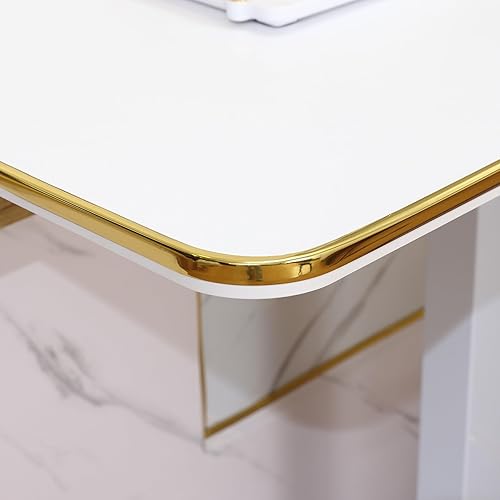 Miniatura 6 de Trimold Moldura en L de 90 para pared, borde de azulejos, protector contra salpicaduras, decoración y protección de muebles (20 pies, dorado