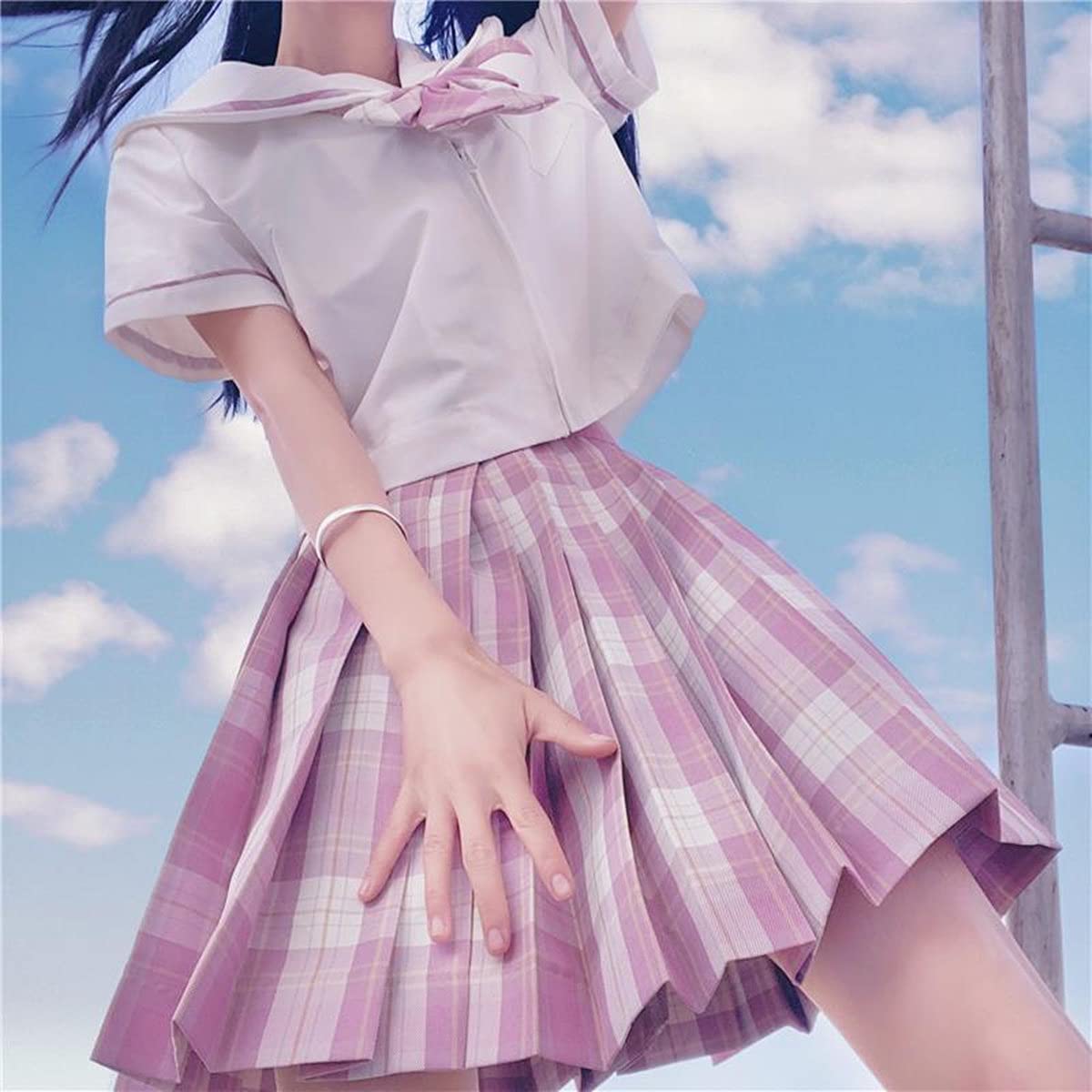 1/4サイズ ねこちゃん腕章 セーラー服 ピンク アウトフィット チョーカー Amazon.co.jp: 【ニャンコの爪】セーラー服 チェック柄 JK制服