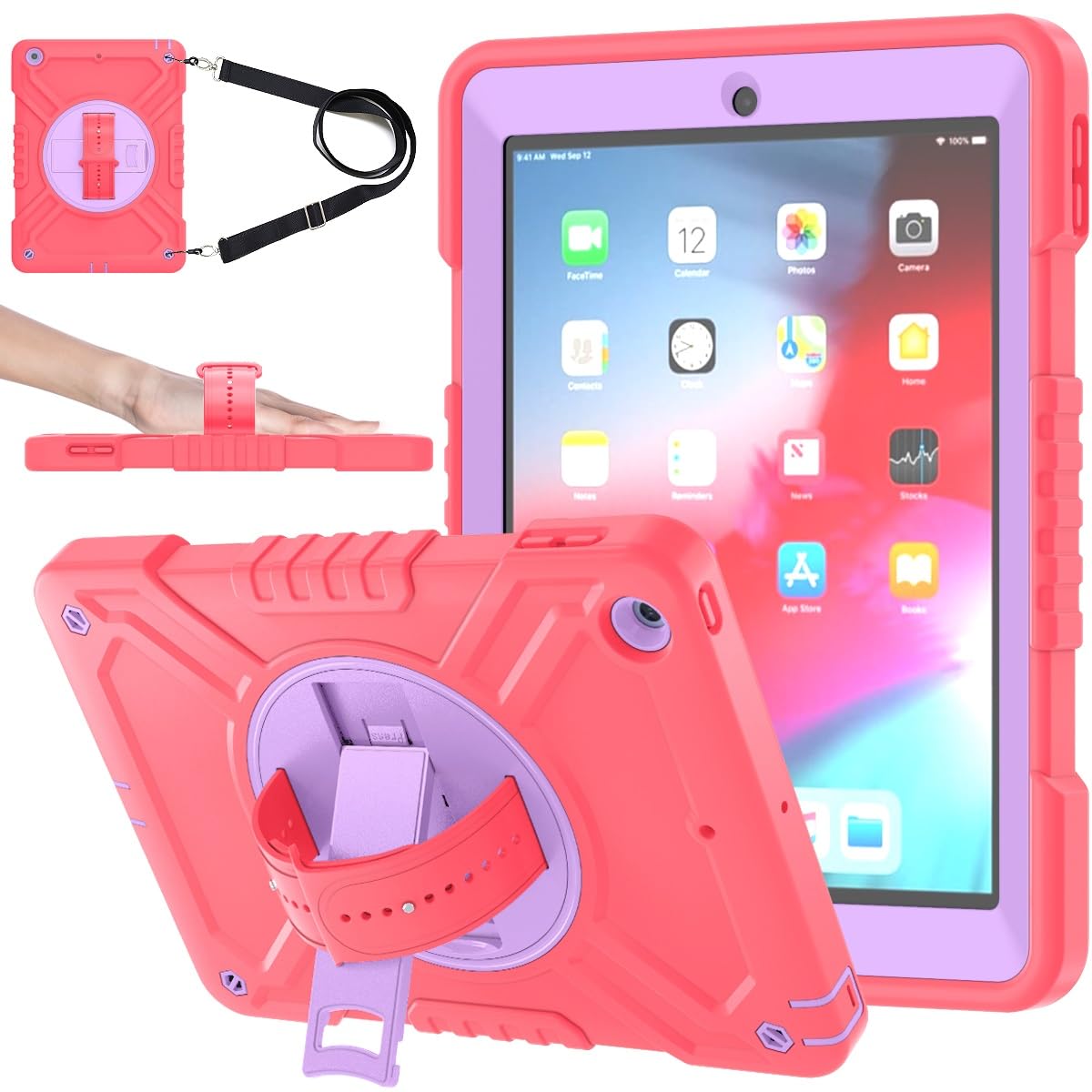 Funda iPad 9.7 resistente para el aprendizaje infantil y viajes 8