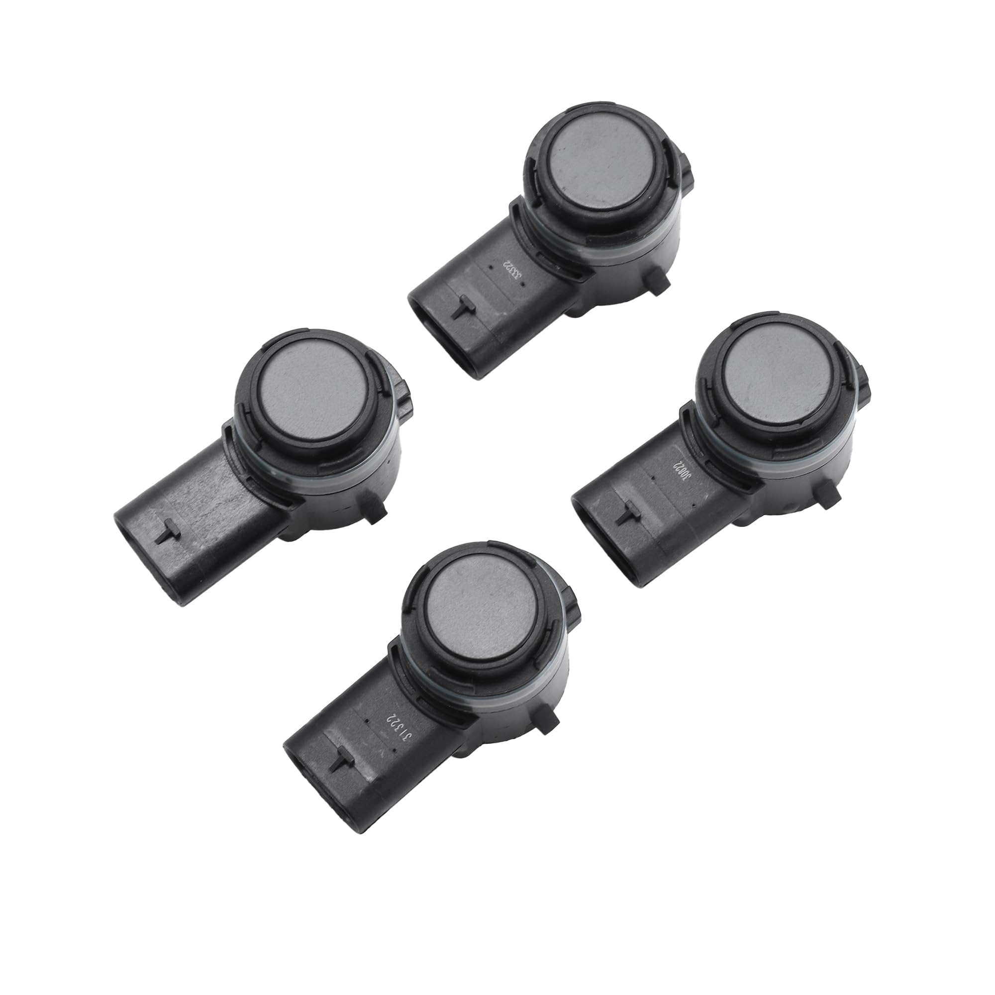 REPAIROCK 4 Pcs Bumper Backup Parking Sensor for Ram 1500 2500 3500 4500 5500 2019-2020 Reverse Parking Assist Sensor No.5YV68TZZAA Black