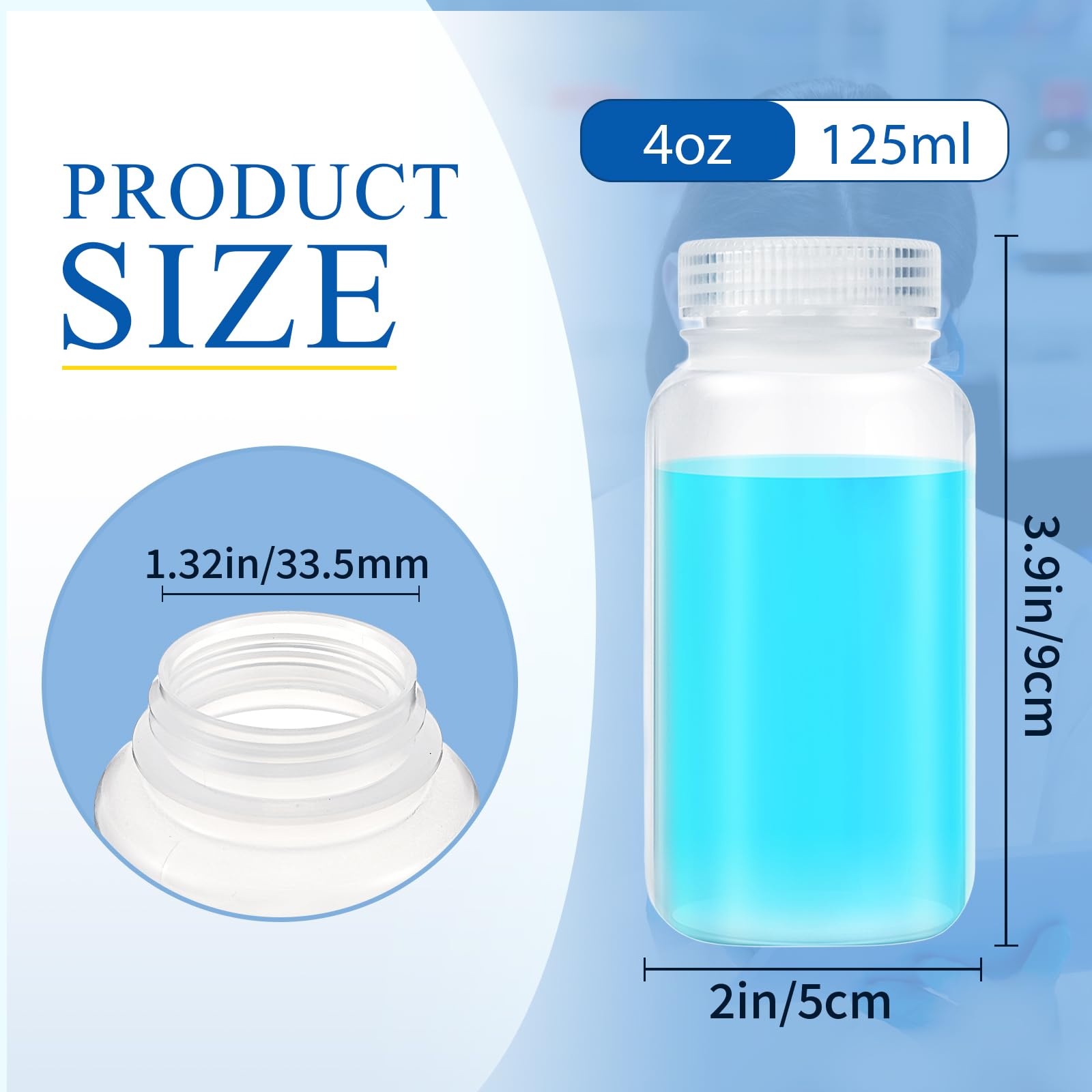 White Polypropylene Wide Mouth Bottles, For Laboratory, 0 Ml - 1000 Ml