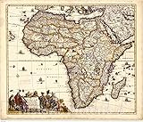Historic Map : Africa 1688, Totius Africae accuratissima Tabula : denuo correcte revisa multis locis aucta, in partes tam maiores quam minores divisa, Antique Vintage Reproduction : 24in x 20in