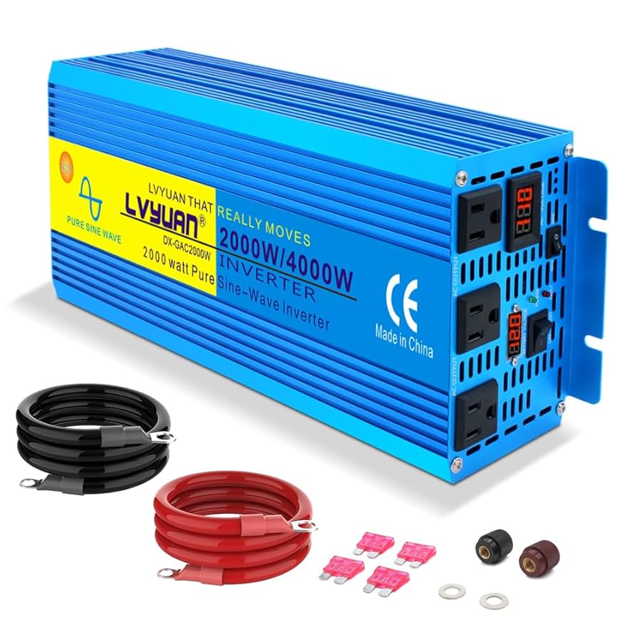 Amazon.com: LVYUAN 2000 Watt Pure Sine Wave Inverter 24V to
