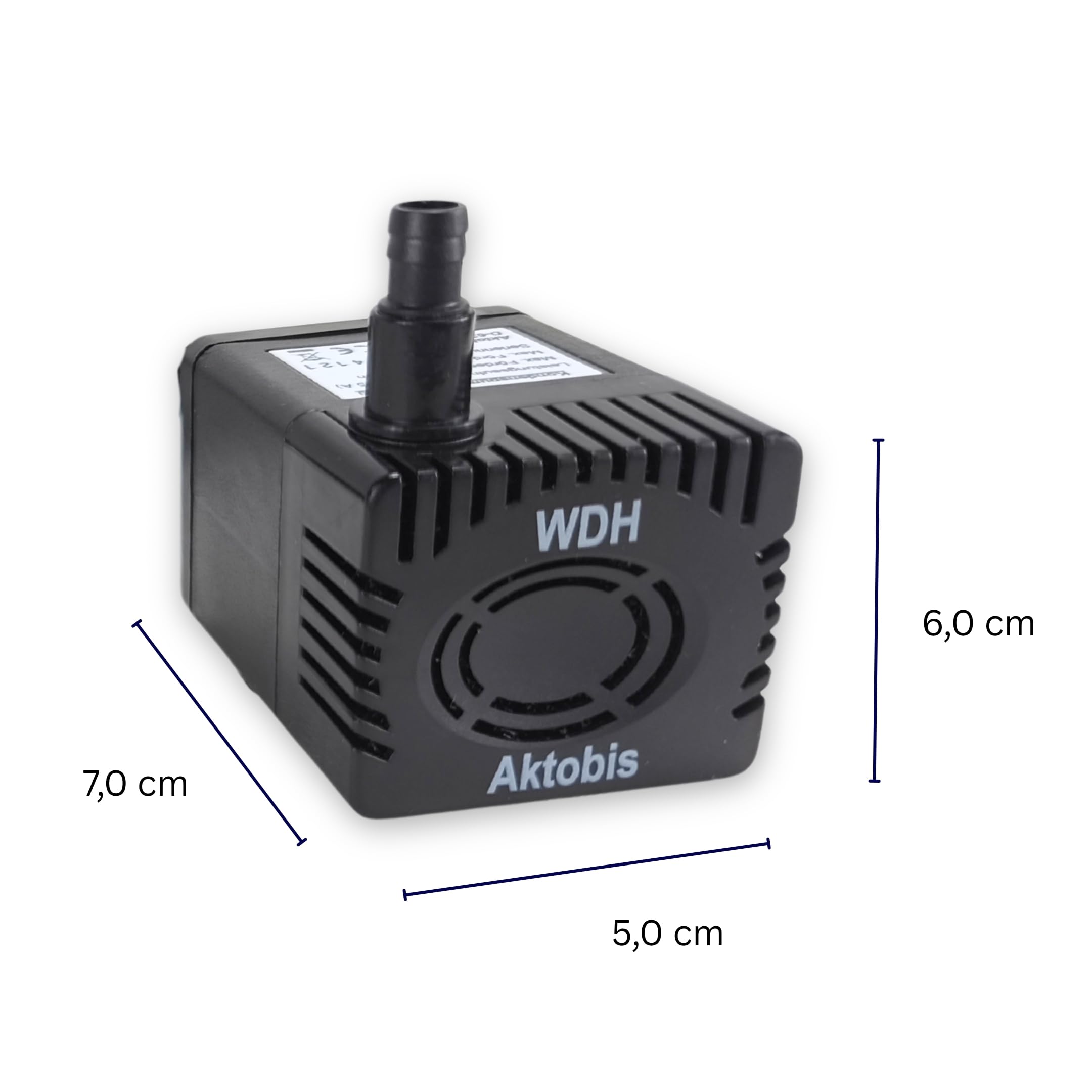 WDH-KP40 pompe à condensats/pompe submersible automatique avec capteur d’eau, 450 L/h, hauteur de refoulement 3 m, mini pompe pour déshumidificateur, sécheur de chantier, cave