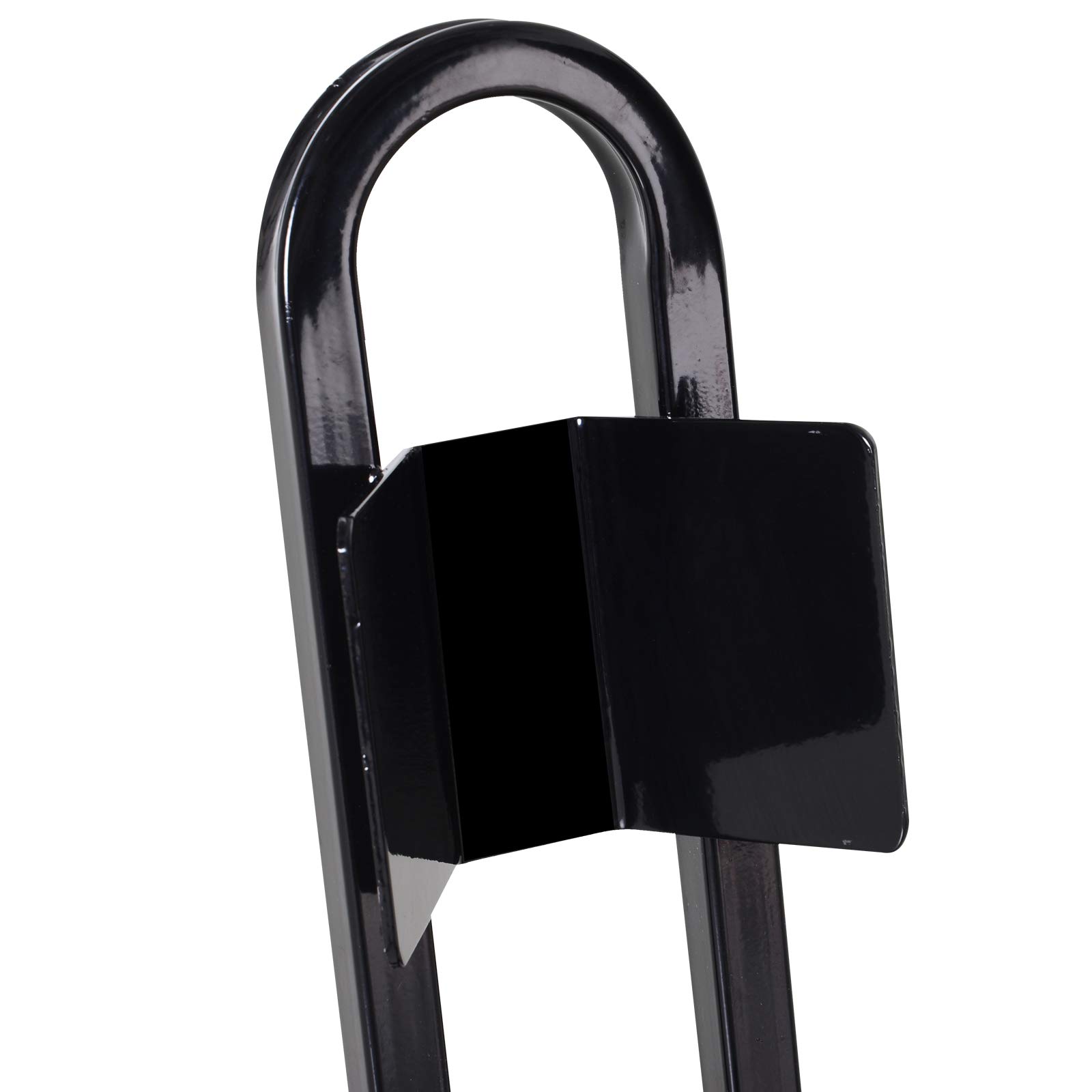 HOMCOM Lève moto béquille d'atelier support roue moto support béquille moto - bloque roue 17 à 21 pouces métal époxy noir
