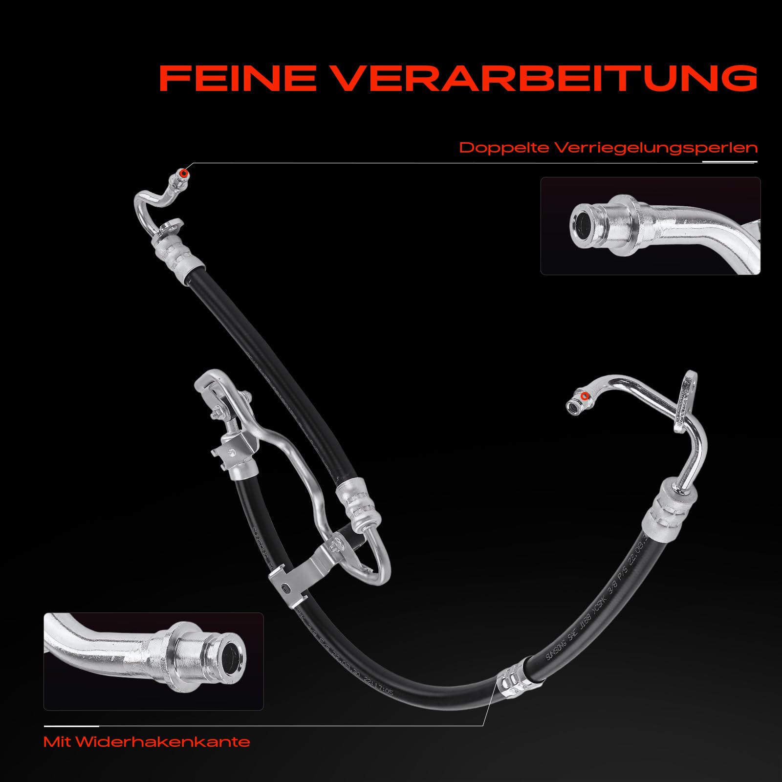 Frankberg Servolenkung Schlauch Kompatibel mit C-Klasse W204 C200 C220 C250 2008-2014