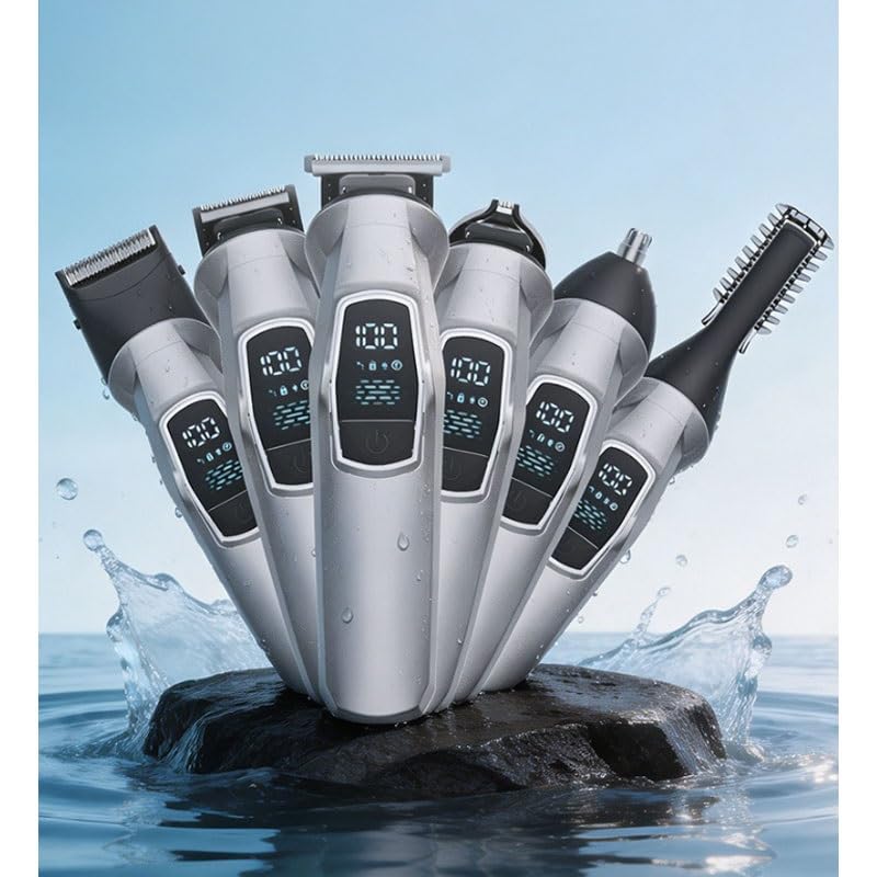 Kit cortapelos multifuncional de metal lavable para evitar la irritación 4