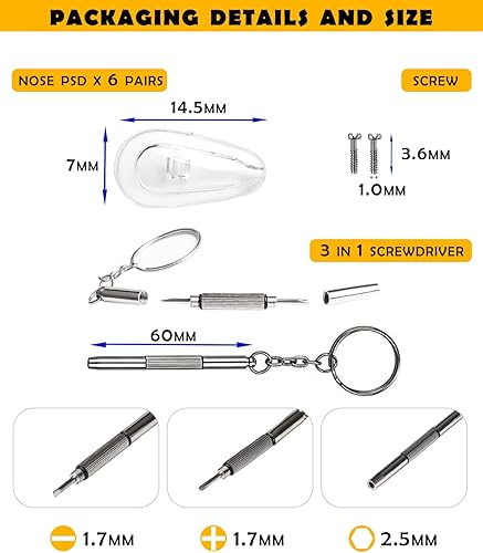 Miniatura 4 de 6 pares de almohadillas de nariz de repuesto para gafas y lentes de sol Oakley, protectores antideslizantes de silicona transparente para la nariz,