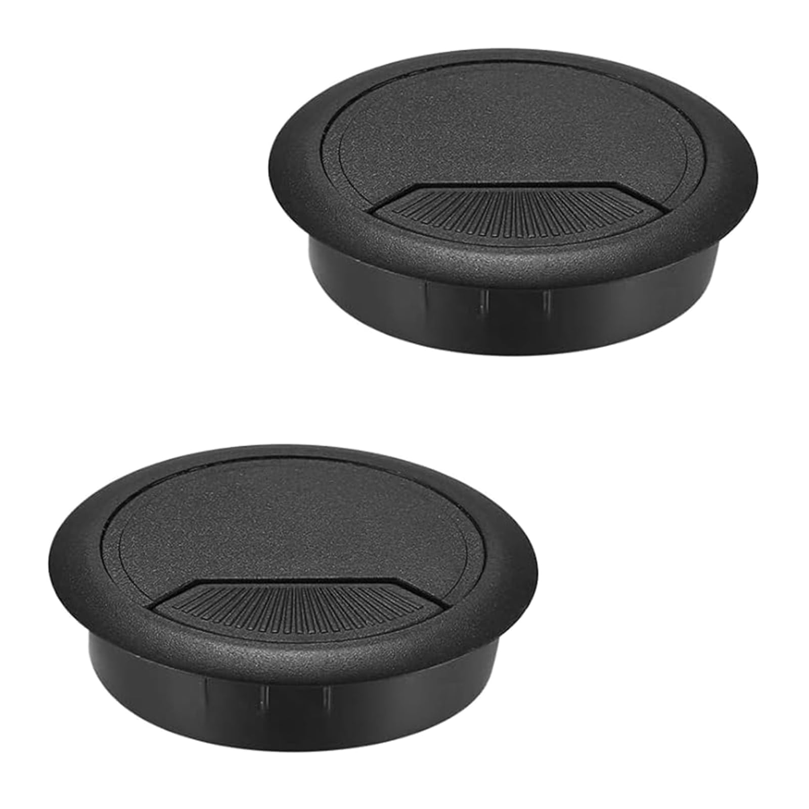 Licqic 2 Pcs 60Mm Desk Cable Grommets, Round Desk Cable Hole Cover, Computer Desk Cable Hole Caps, For Desktop Cable Organizer