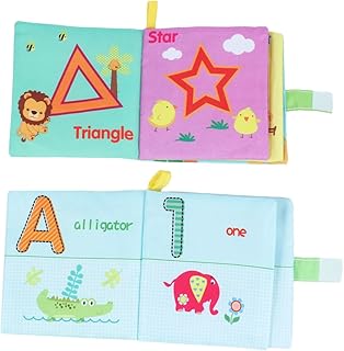 Hohopeti 4Pcs Livros Para Bebês Crianças Livros Crianças Playset Pano Livros Para Bebês Livros Infantis Livro De Pano Brinquedo Criança Tomar Banho Livro De Estudo Brinquedos De Banho