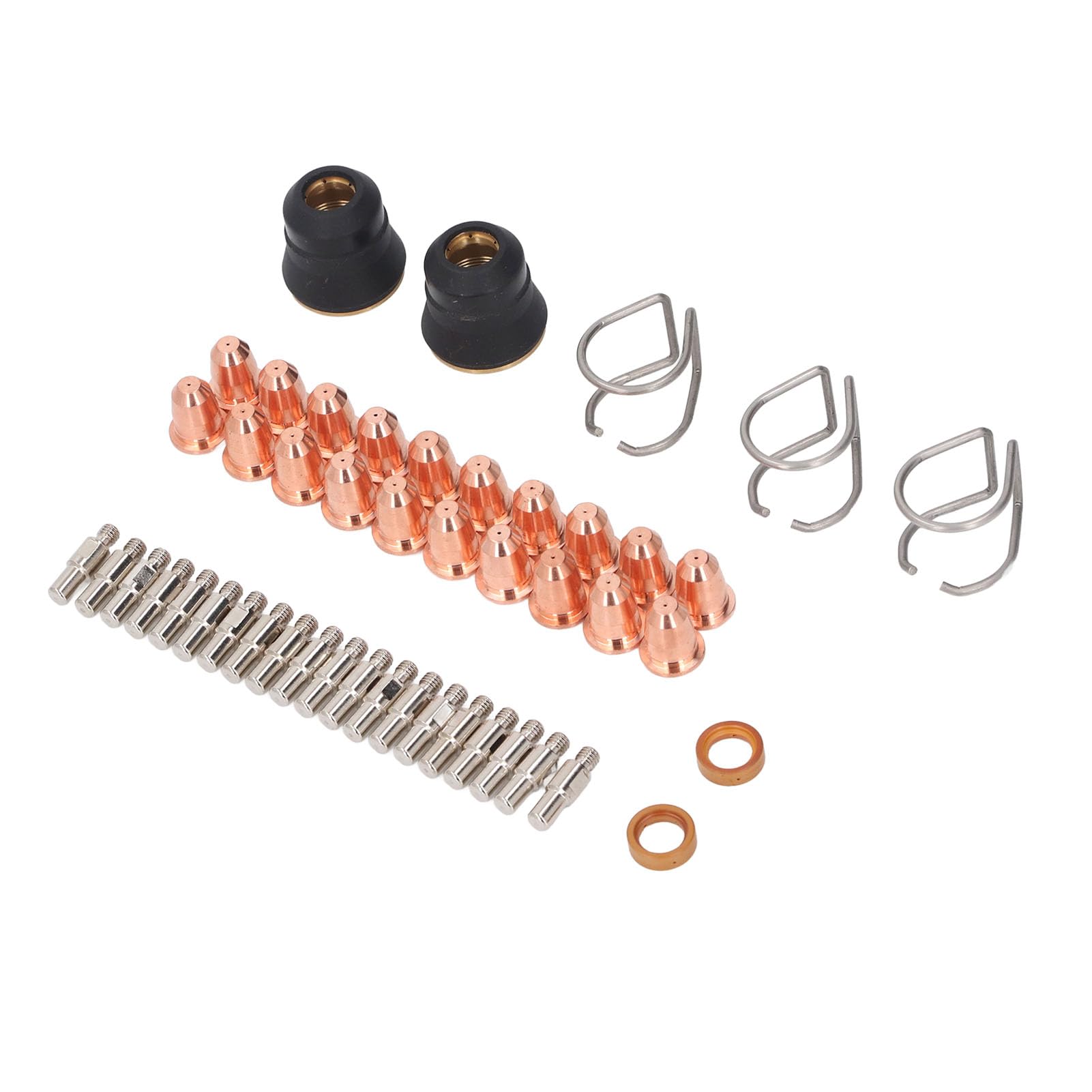 Generic Kit Completo de Accesorios para Antorcha para el Corte por, 47 Piezas con Puntas de Boquilla, Tapas Protectoras y Anillos Giratorios para Proyectos Domésticos