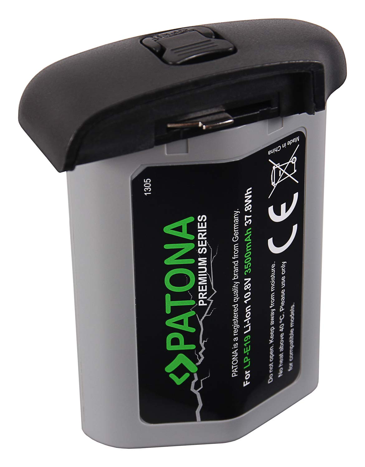 PATONA Premium Batería LP-E19 3500mAh (10,8V / 37,8Wh) – Repuesto para Canon LP-E19 LP-E4N – Compatible con EOS R3 1D X Mark II/III 1D C 1Ds Mark III y Flash 580EX – para Profesionales