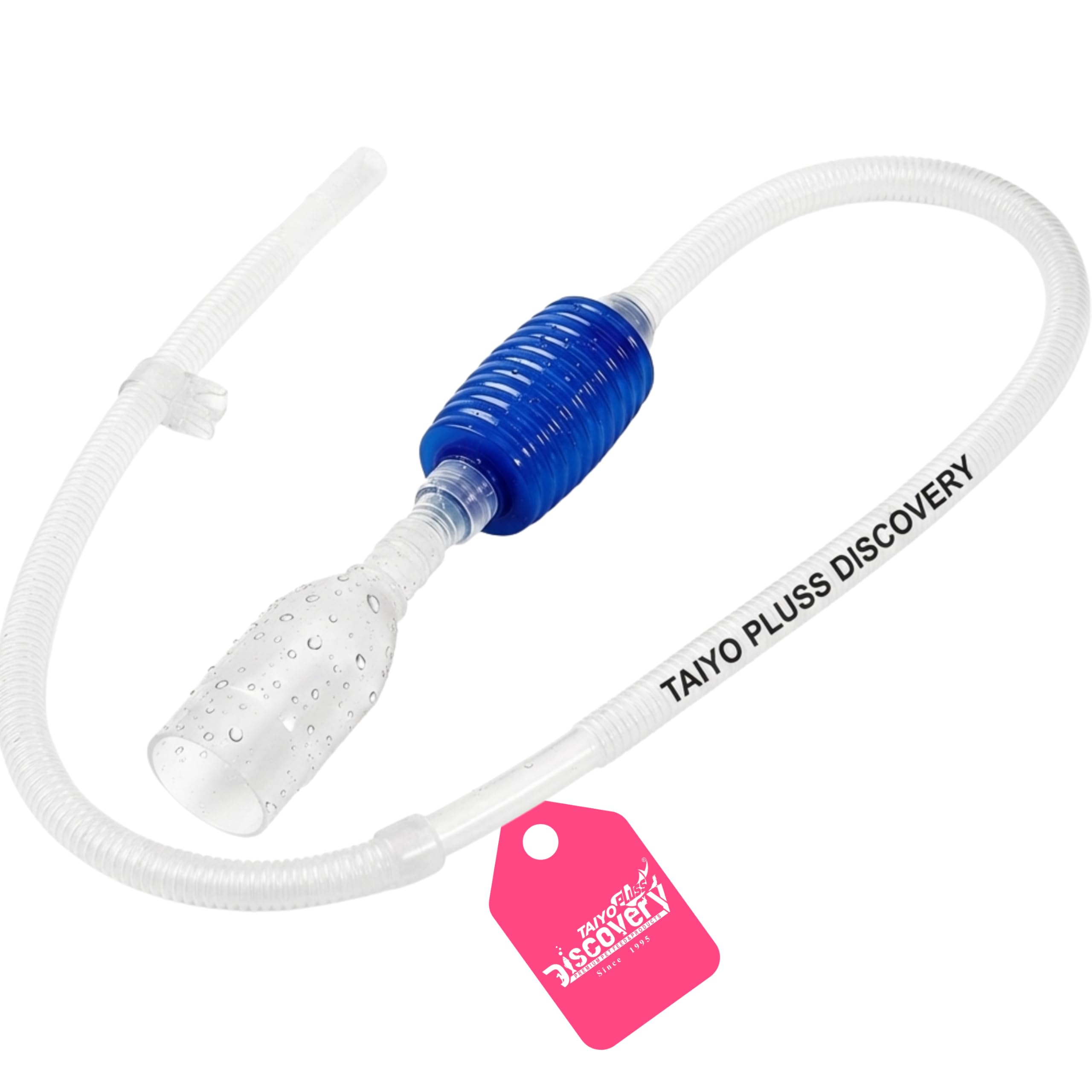 Taiyo Pluss Discovery Aquarium Siphon Pump & Gravel Cleaner | Fish Tank Water Changer & Siphon Vacuum Cleaning Tool for All Aquariums (Blue - White) (1.7 M)-image-45