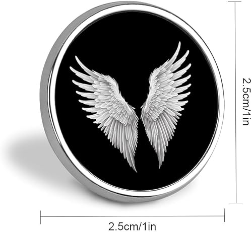 Miniatura 2 de Angel Wings Round Badge Personalized Button Brooch Lapel Pins Fashion Clothing Bag Hat Accessories for Women Men