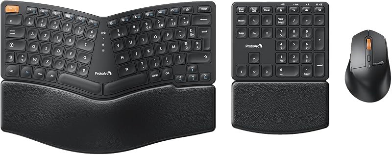 ProtoArc EKM04 Ergonomikus Vezeték Nélküli Billentyűzet és Egér Szett