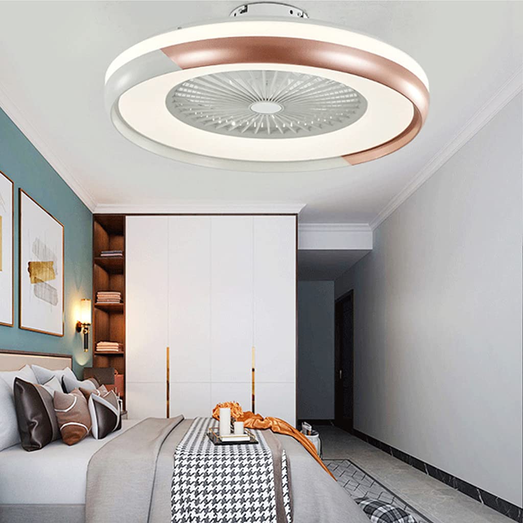 Ventilador de techo con luz LED de 80W y aspas ocultas seguro y silencioso