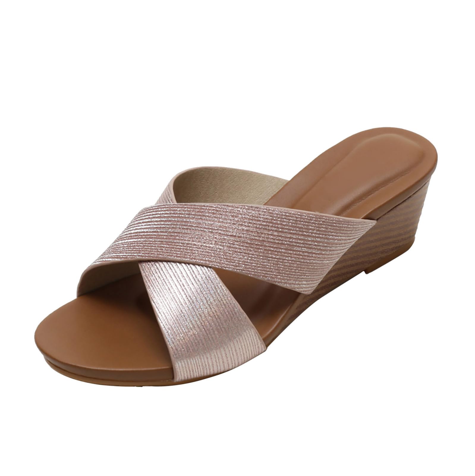 Ciabatte Da Piscina Donna Sandali Pantofole Estive Con Zeppa Alla In Pelle Tinta Unita Blue Sabot Plantare Estraibile Nere Confort Imbottite Spiaggia Gomma Rosa Comodi Sughero Sandals